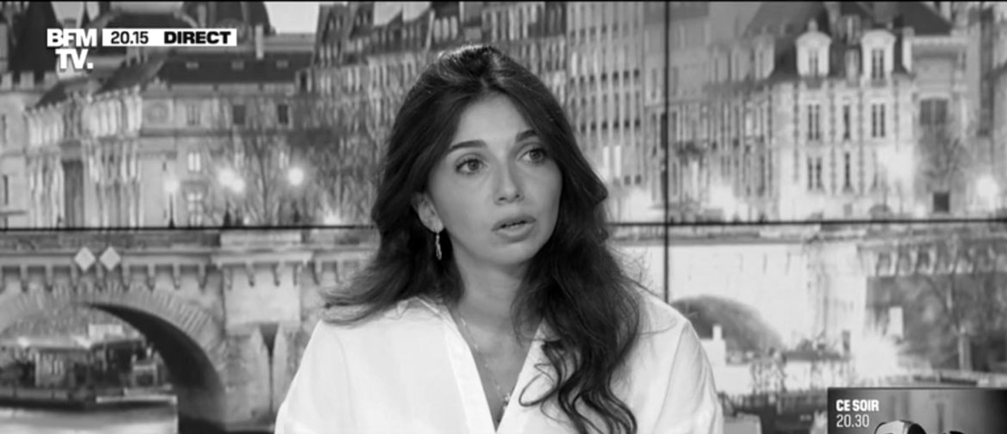 Laurène Hanna sur le plateau de BFMTV